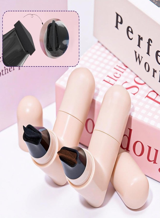 KUNAL Winged Eyeliner Stamp Foldable Eye Liner Stamp, 2pc Gel Eyeliner Pencil Set Waterpoof Dual Ended Eye Stamp for Beginners,Easily Draw Exquisite Makeup Look (Black&Brown) - Image 5